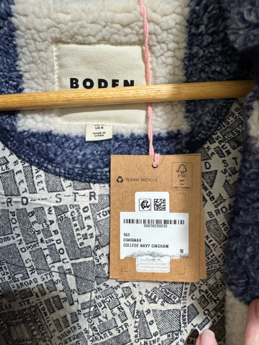 NEW! BODEN Borg Duffle Coat - Picture 14 of 16